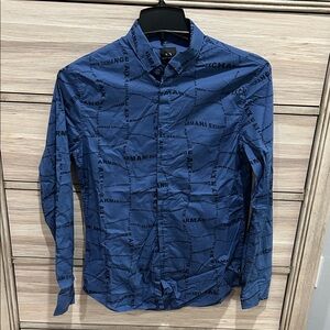 Armani Exchange Blue Men's Shirt